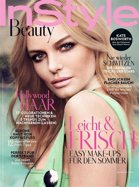 Kate Bosworth Instyle Beauty Germany Summer 2017 Kate Bosworth