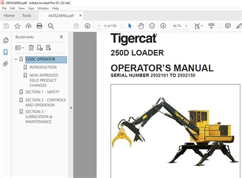 Tigercat D Loader Operators Manual Sn Pdf