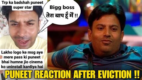 Puneet Superstar Reaction After Getting Evicted From Bigg Boss Ott 2 Lord Puneet Challenge