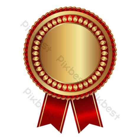 Modèle De Prix Vierge Rosette Avec Médaille Dor Et Rouge Eps
