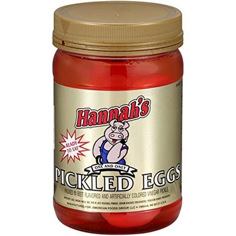 Hannahs Ready To Eat Pickled Eggs Quart Jar Grocery