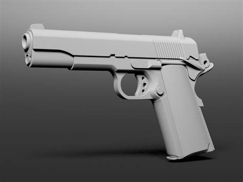 Most of 3d assets files are come with fully textures, materials in various quality of lowpoly, highpoly, realistic, animated or rigged design. M1911 free 3D Model MAX | CGTrader.com