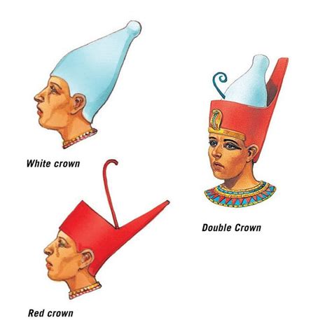 The White Crown Red Crown And Double Crown Ancient Egypt Fashion