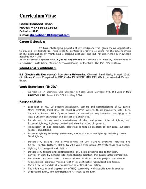 An experienced electrical engineer in maintaining records of all technical experiments, electrical designs and results. Electrical Engineer CV (2)