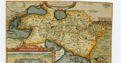 Old Maps Expeditions And Explorations The Conquests Of Alexander The