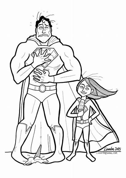 Coloring Cartoon Superheroes Superhero Mom Boys Gender