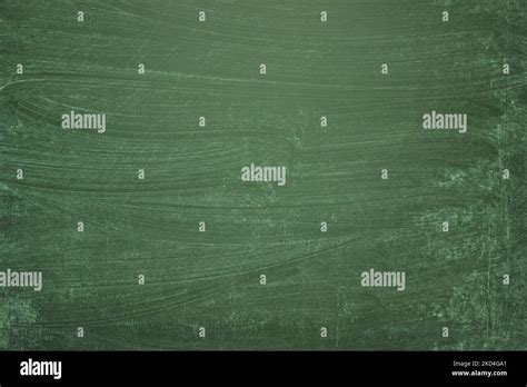 Green Chalkboard Blank Background Texture Of A Clean Blackboard Stock