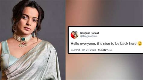 Kangana Ranaut Returns To Twitter After 2 Years Iwmbuzz