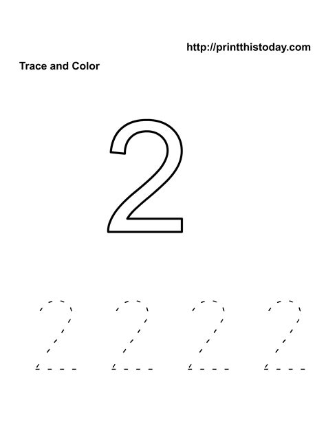 Grab your crayons and print a 2 coloring page! Tracing coloring pages download and print for free