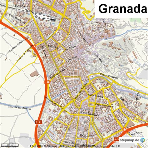 Stepmap Granada Landkarte Für Welt