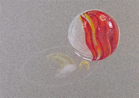 How To Draw A Realistic Marble With Colored Pencils