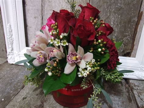 Dozen Roses Orchids And Carnations My Love Arrangement Bloomful
