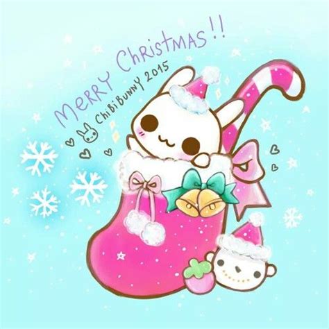 Kawaii Christmas Christmas Bunny Kawaii Christmas Merry Christmas To