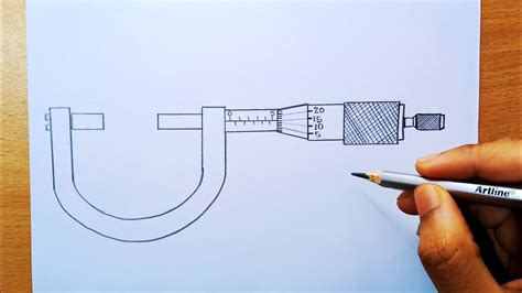 How To Draw Micrometer Screw Gauge Diagram Screw Gauge Diagram