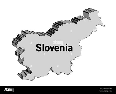 Slovenia 3d Map Stock Photo Alamy