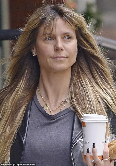 flipboard heidi klum 46 lets her natural beauty shine on casual make up free outing in new york