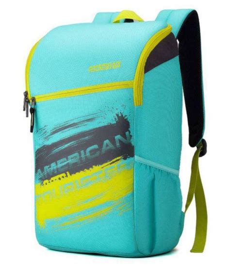 Branded Turquoise Color Polyester College Bags Backpacks 25 Ltrs Buy
