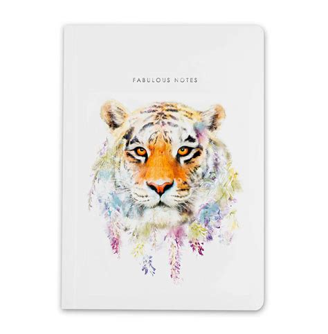 Luxury Tiger Notebook Journal By Lola Design Ltd Notonthehighstreet Com