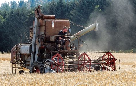 Classic Combine Harvesters Still Working Hard Heritage Machines