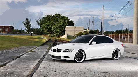 Cars Vehicles Tuning White Cars Tuned Bmw M3 E92 Wallpaper 1920x1080