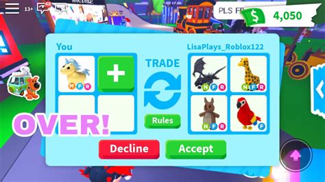 What People Trade For A Mega Neon Golden Unicorn Roblox Adopt Me