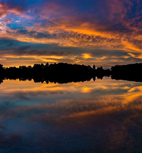 Sunset Lake Mirroring · Free Photo On Pixabay
