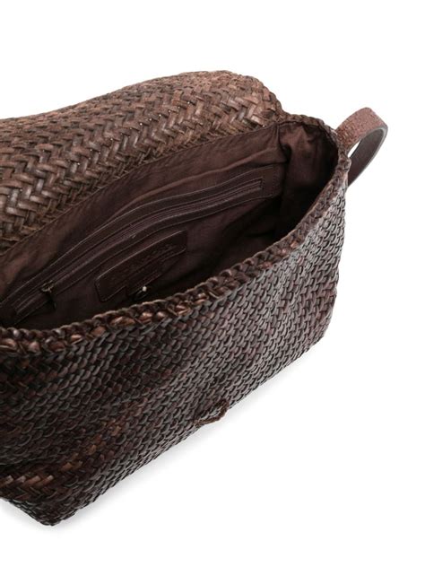 Dragon Diffusion Woven Leather Satchel Bag Farfetch