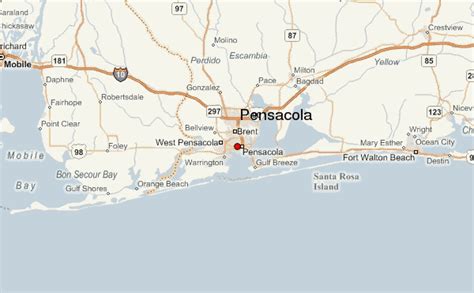 Detailed Map Of Pensacola