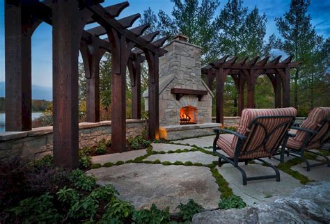 Ultimate Backyard Fireplace Sets The Outdoor Scene Home To Z Pergola Backyard Fireplace