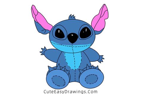 How To Draw Stitch Step By Step Cute Easy Drawings