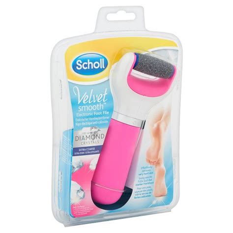 Scholl Velvet Smooth Electronic Foot File With Diamond Crystals And