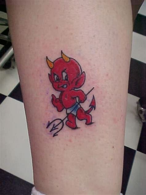 Wonderful Cartoon Devil Tattoo Designs Cartoon Devil Tattoo For Feet