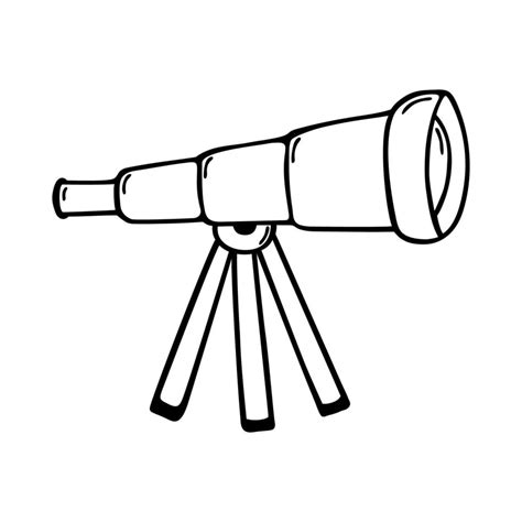 Telescope Doodle Icon 22103096 Vector Art At Vecteezy