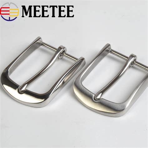 1pc fashion solid stainless steel belt buckles metal pin buckles belt head for mens jeans 38