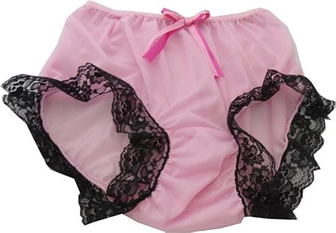Hdbn1660 Pink Handmade Bow Nylon Panties Women Ladies Underwear Briefs L At Amazon Womens
