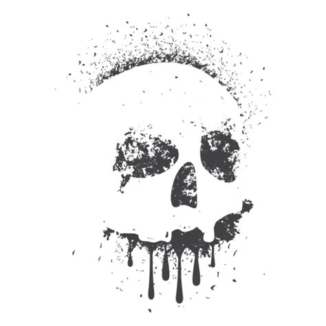 Dripping Skull Svg