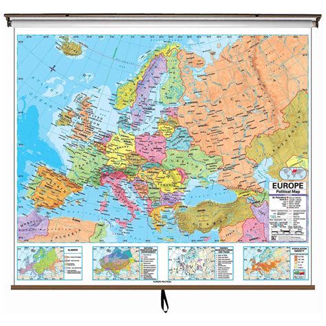 Europe Advanced Political Wall Map Shop Classroom Maps