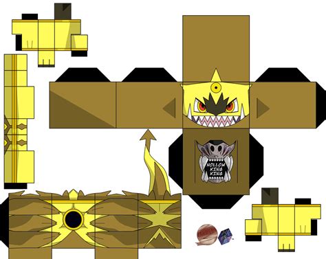 Hoopa Unbound Shiny Paper Toy Free Printable Papercraft Templates