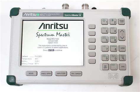 Anritsu MS2711D Color Portable RF Spectrum Analyzer 100kHz to 3GHz ...