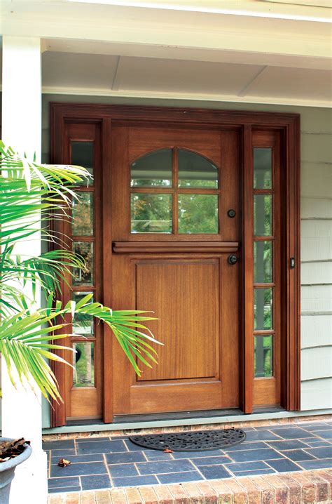 The Beauty And Benefits Of Wooden Front Doors With Glass Panels