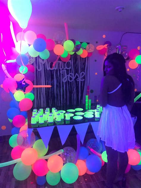 My amazing & talented assistant, amber pugmire recently threw her daughter a neon glow in the dark themed birthday party and i'm just dying to share it with you today! Pin on Party Ideas