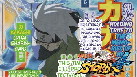 Naruto Storm 4 Kakashi Double Sharingan Susanoo Kakashi Confirmed