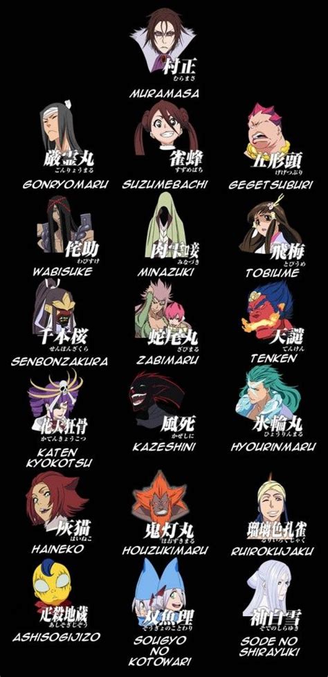 Zanpakuto Human Forms Bleach Bleach Anime Bleach Characters