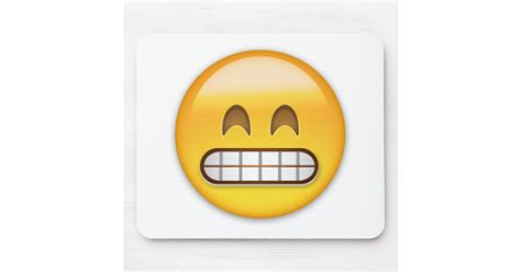 Grinning Face With Smiling Eyes Emoji Mouse Mat Uk