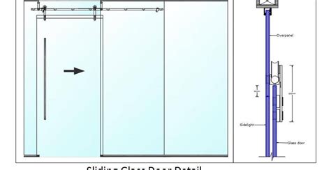 Autocad Drawing Of Glass Sliding Door Detail Drawing Accommodates