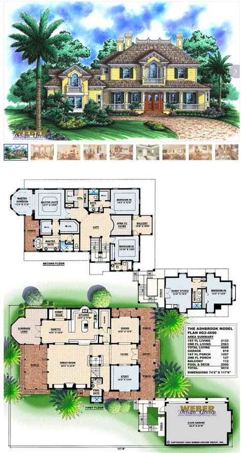2 Story House Plan Charleston Style Waterfront Home Floor Plan Lake