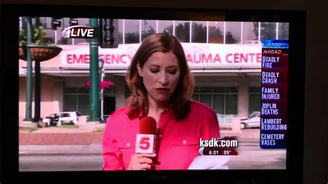 St Louis News Reporter Reacting To Crash Behind Her