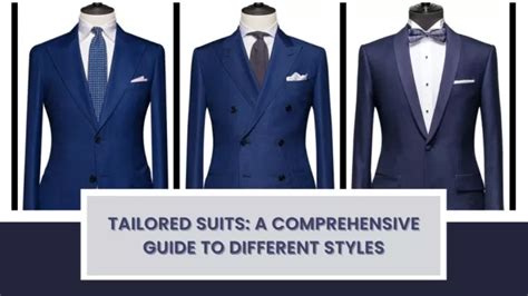 Ppt Tailored Suits A Comprehensive Guide To Different Styles