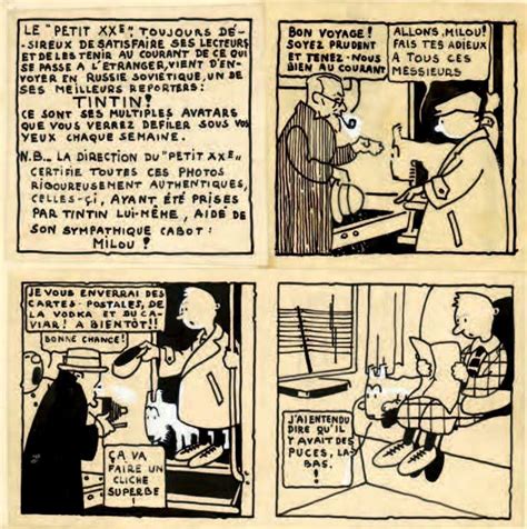 Original Of The First Tintin Story By Hergé 1929 Albert Uderzo Herge