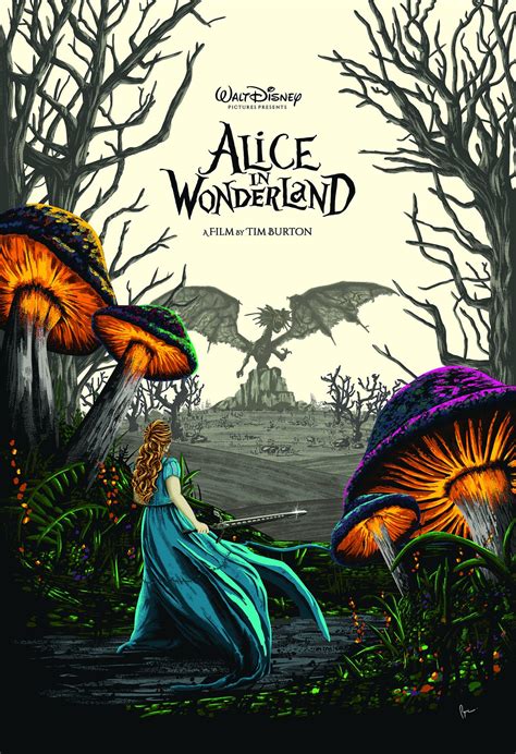 Tim Burton Alice In Wonderland Derekpayneart Posterspy